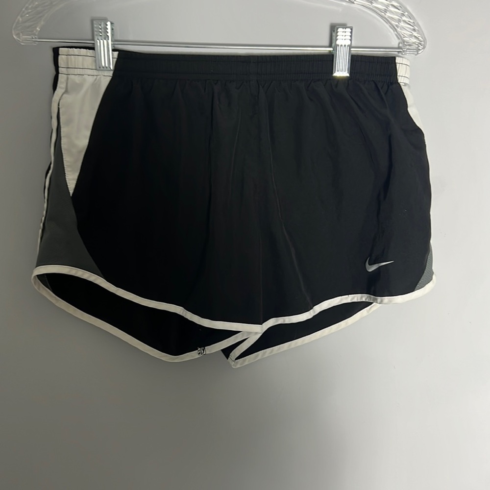 Women's Nike Tempo Black/Grey Brief-Lined Running Shorts Size Medium
